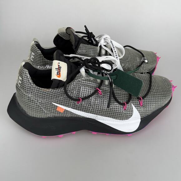 Nike Off-White Vapor Street Laser Fuchsia Wmn Size 12.5/M 11 US CD8178-001 - Picture 5 of 13